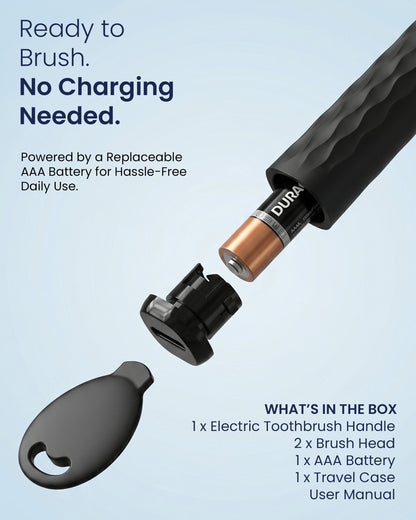 Daily+ Sonic Electric Toothbrush | Travel Case | Soft Bristles Electric Toothbrush