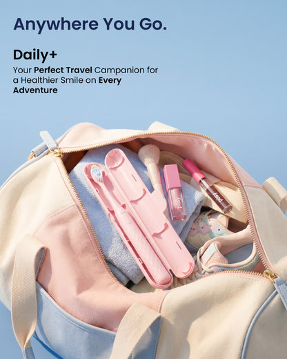 Daily+ Sonic Electric Toothbrush | Travel Case | Soft Bristles Electric Toothbrush