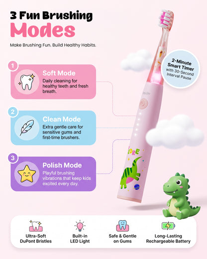 Junior Brushie Kids Electric Toothbrush – Soft Bristles for Children