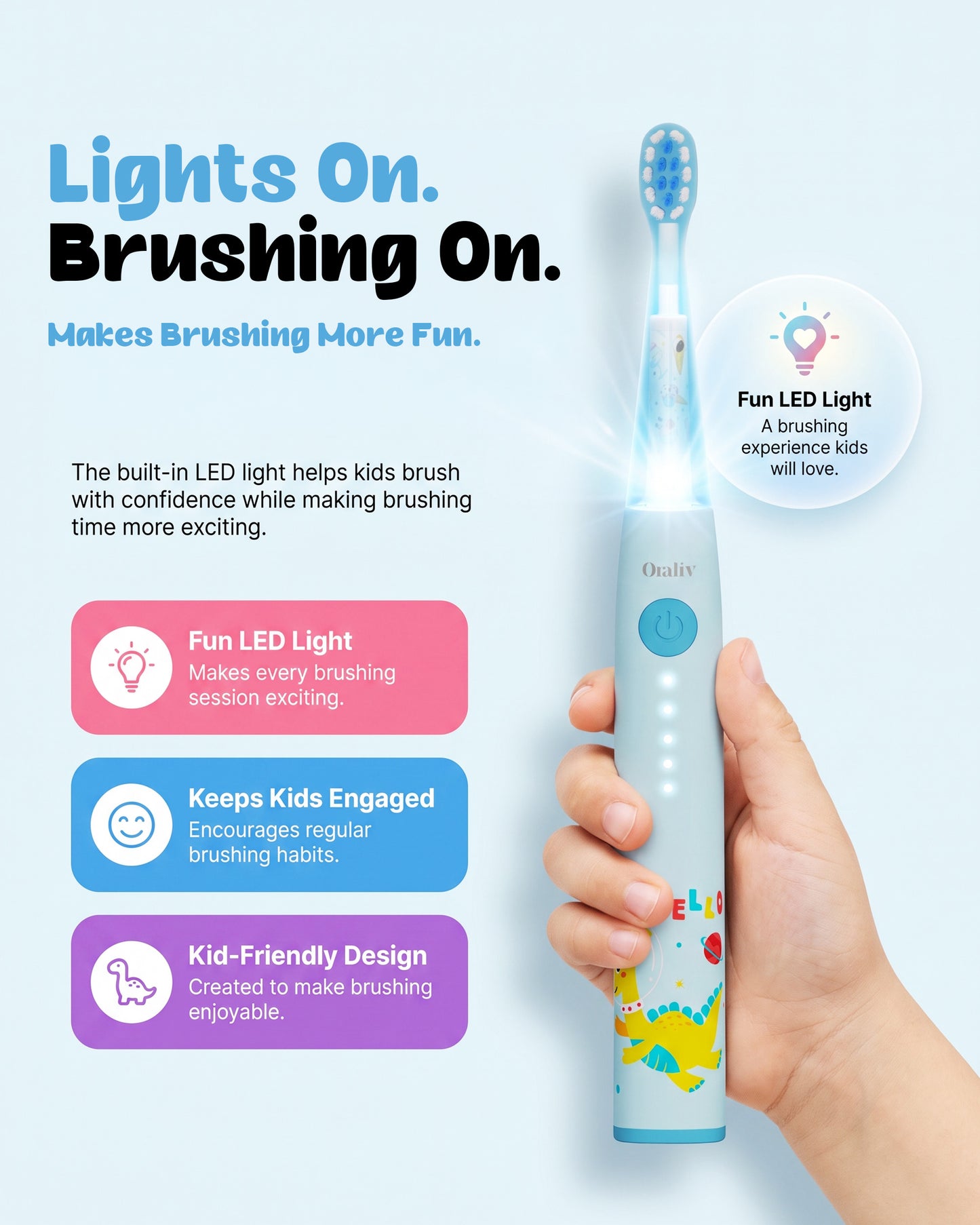 Junior Brushie Kids Electric Toothbrush – Soft Bristles for Children