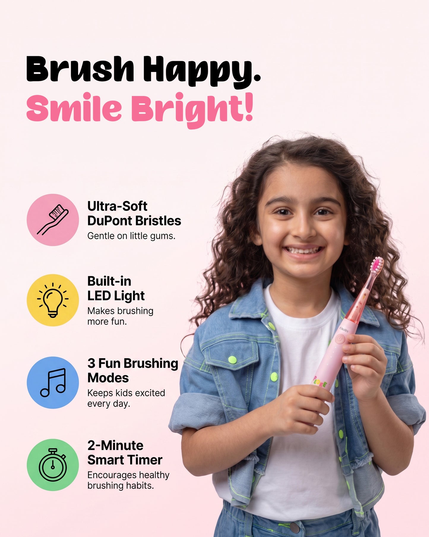 Junior Brushie Kids Electric Toothbrush – Soft Bristles for Children